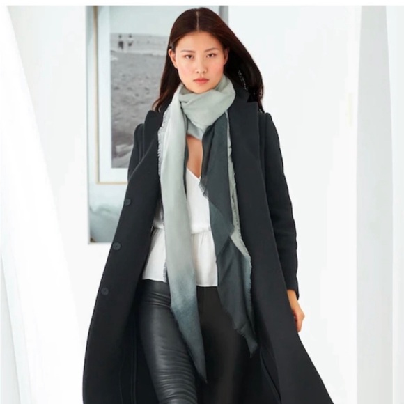 Cushnie Accessories - Cushnie Carly gray ombré scarf wrap belt